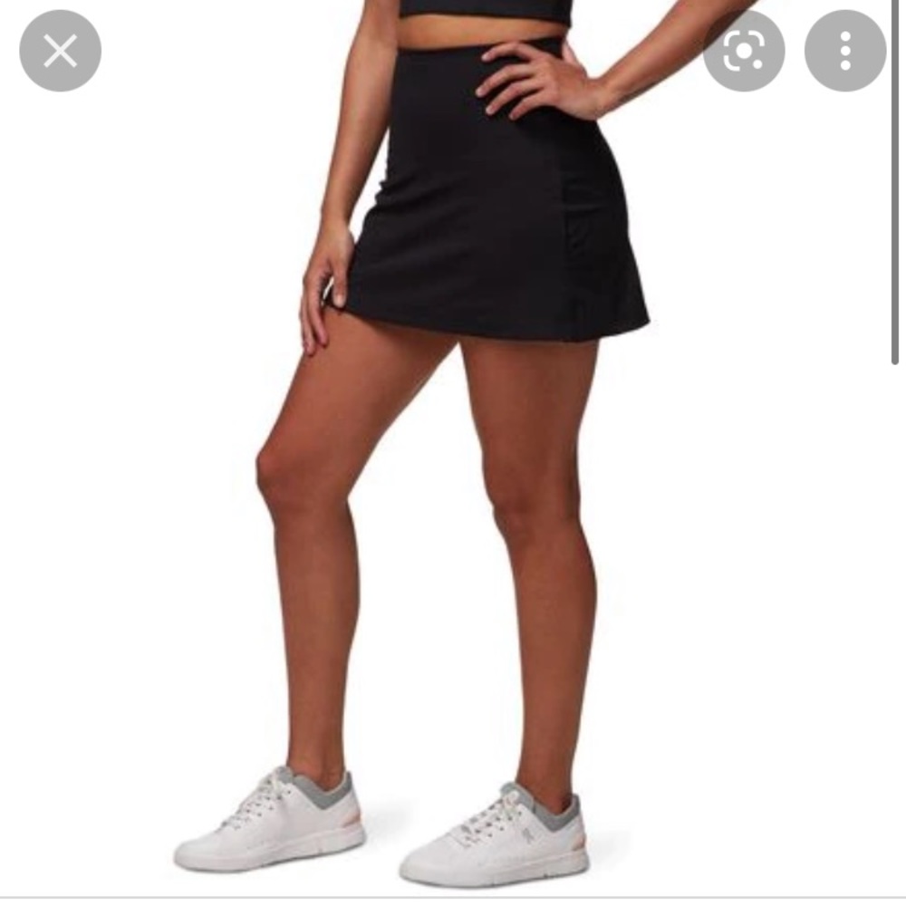 Black Women's High-Waist A-Line Skirt